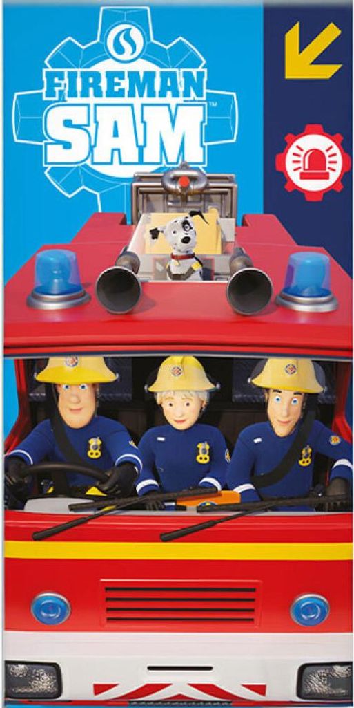 Strandtuch für Kinder Feuerwehrmann Sam Produktbild 