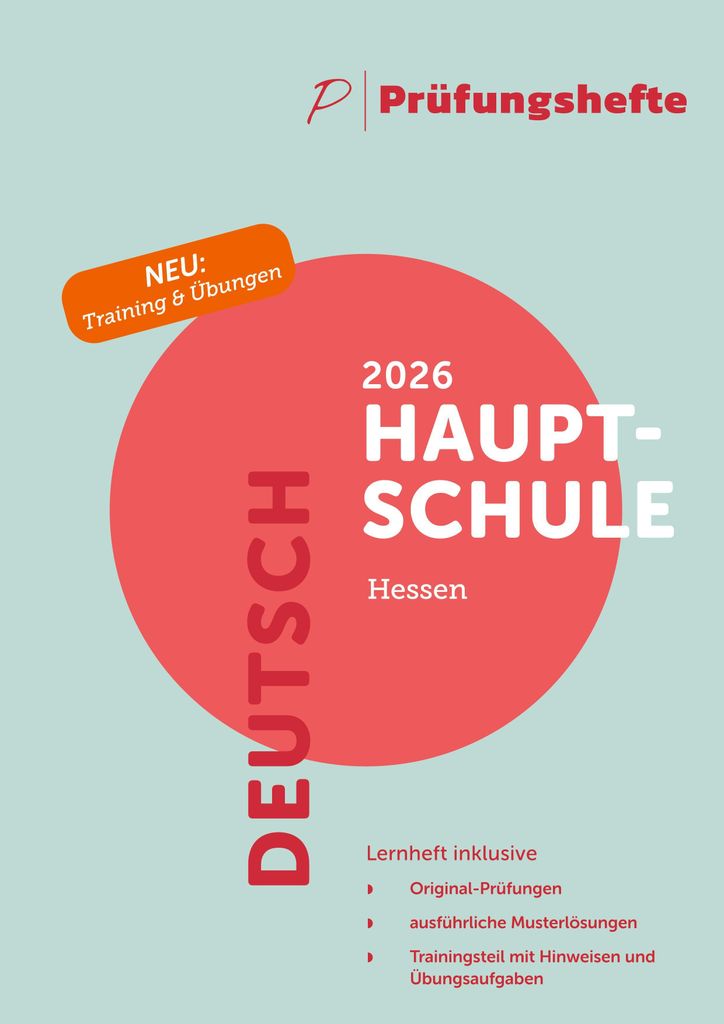 Prüfungsheft & Training - 2026 Deutsch Hauptschule - Hessen - Original-Prüfungen und Lösungen