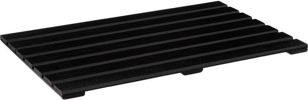 Badematte bambus-spaltenboden schwarz 53x36cm - 5 five Produktbild 