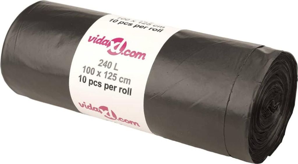 vidaXL Müllsäcke 150 Stk. Schwarz 240 L