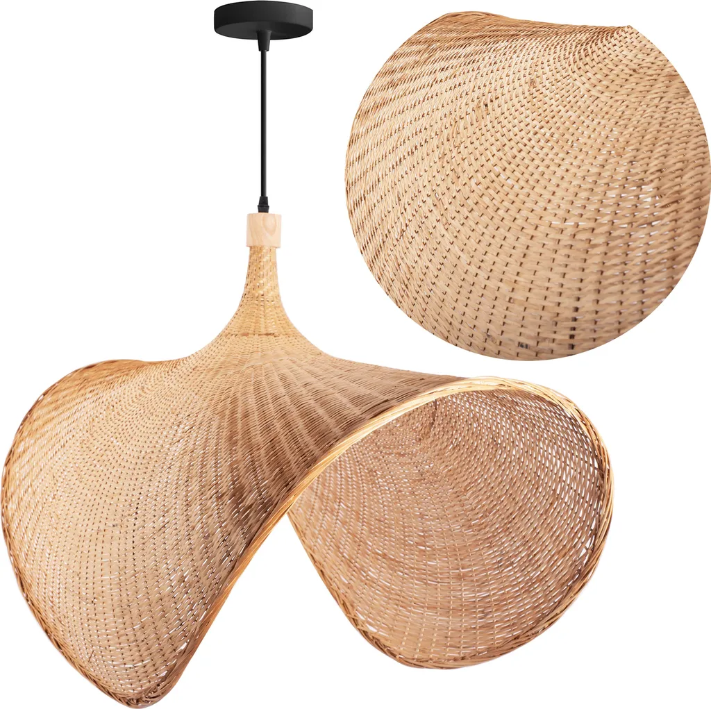 Luminaire de Plafond Beige 50cm Idéal pour Table à Manger et Cuisine