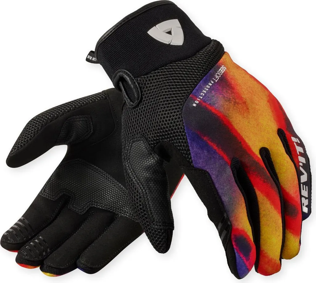 Gants de moto Revit Surge Orange taille L pour homme en noir et orange