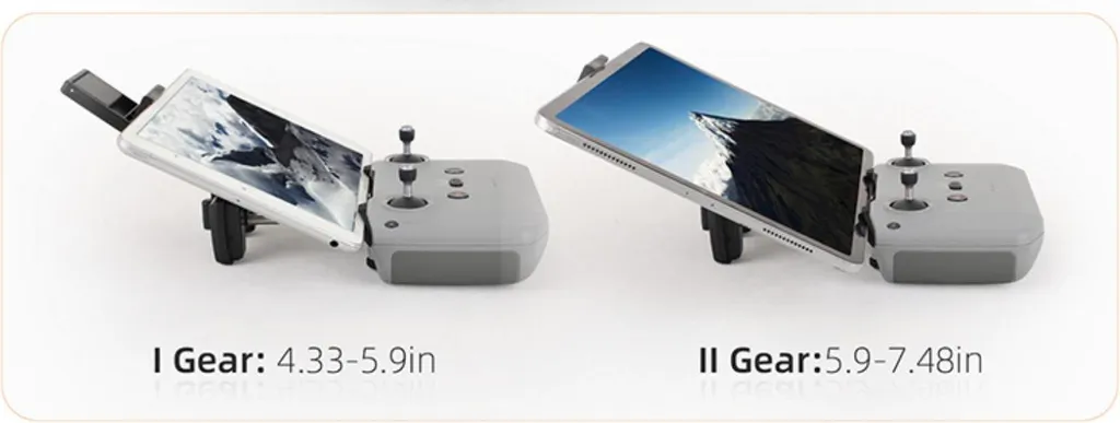 Support Tablette DJI RC-N1 N2 N3 Gris V3 avec Fixation Pliable Robuste