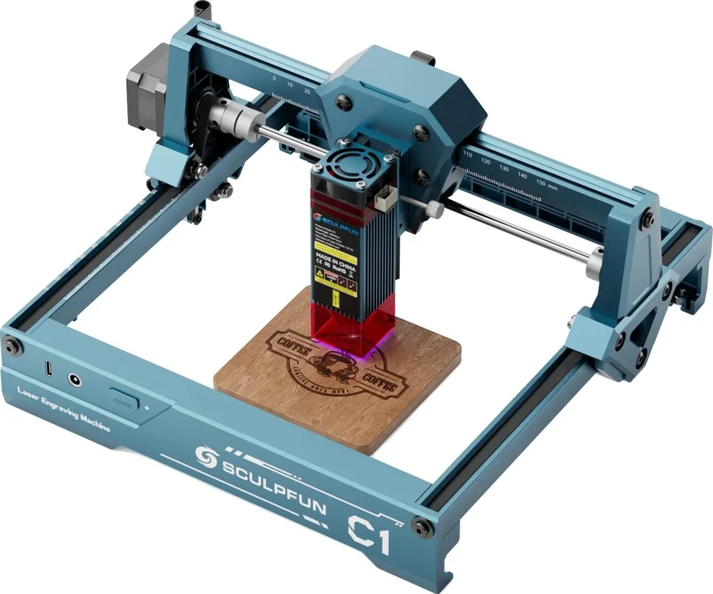 Graveur laser 3W avec surface 150x130 mm et point ultra-fin de 0,04 mm