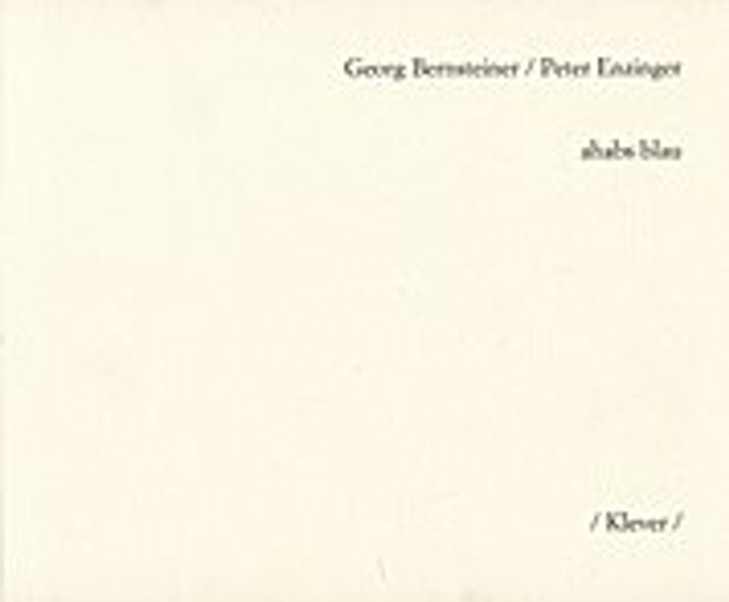 Künstlerbuch ahabs blau mit 25 Gedichten und 25 Buntstiftzeichnungen von Georg Bernsteiner, Peter Enzinger