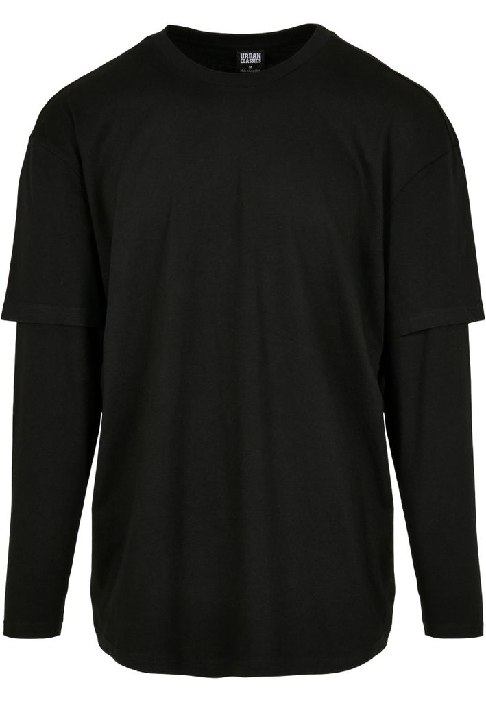 Urban Classics - Oversized Double Layer Shirt schwarz - M