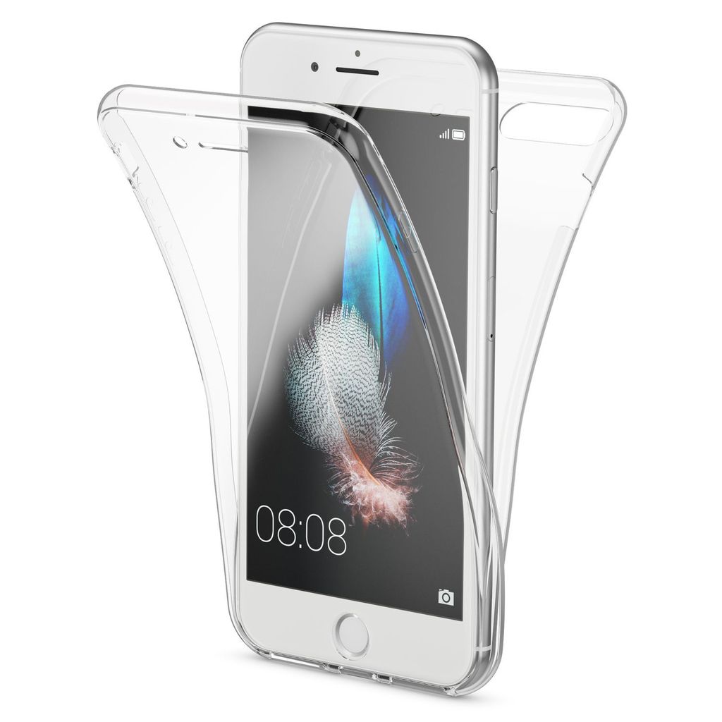Apple iPhone 7 Plus / 8 Plus 360 Grad Handy Hülle von NALIA, Full Cover Case Transparent