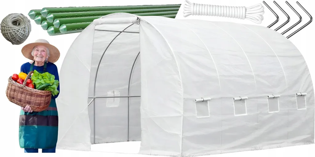 Serra a Tunnel TFO19 Ekspand - 2,5x5 m - Struttura Premium - Bianca