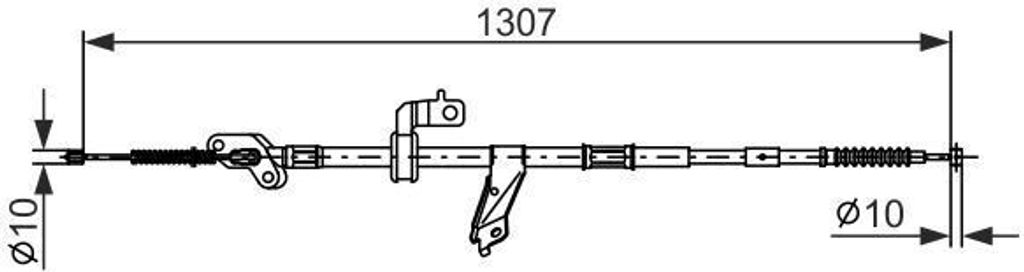 BOSCH 1 987 482 901 - OE 46430 42100 Handbremsseil für RAV 4 II (A2)
