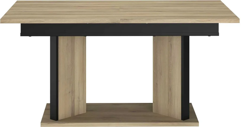 Grande table de repas Oskar extensible pour 8 personnes chêne noir - 12