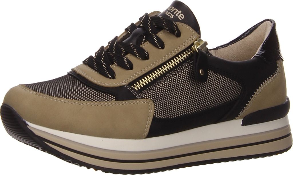 Remonte Schnürhalbschuhe in schwarz, Gr. 42