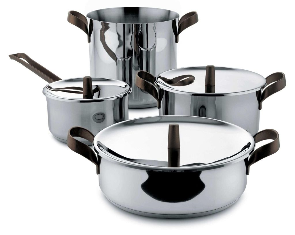 Alessi - Edo Set de casseroles, inox, 7 pcs. Image du produit 