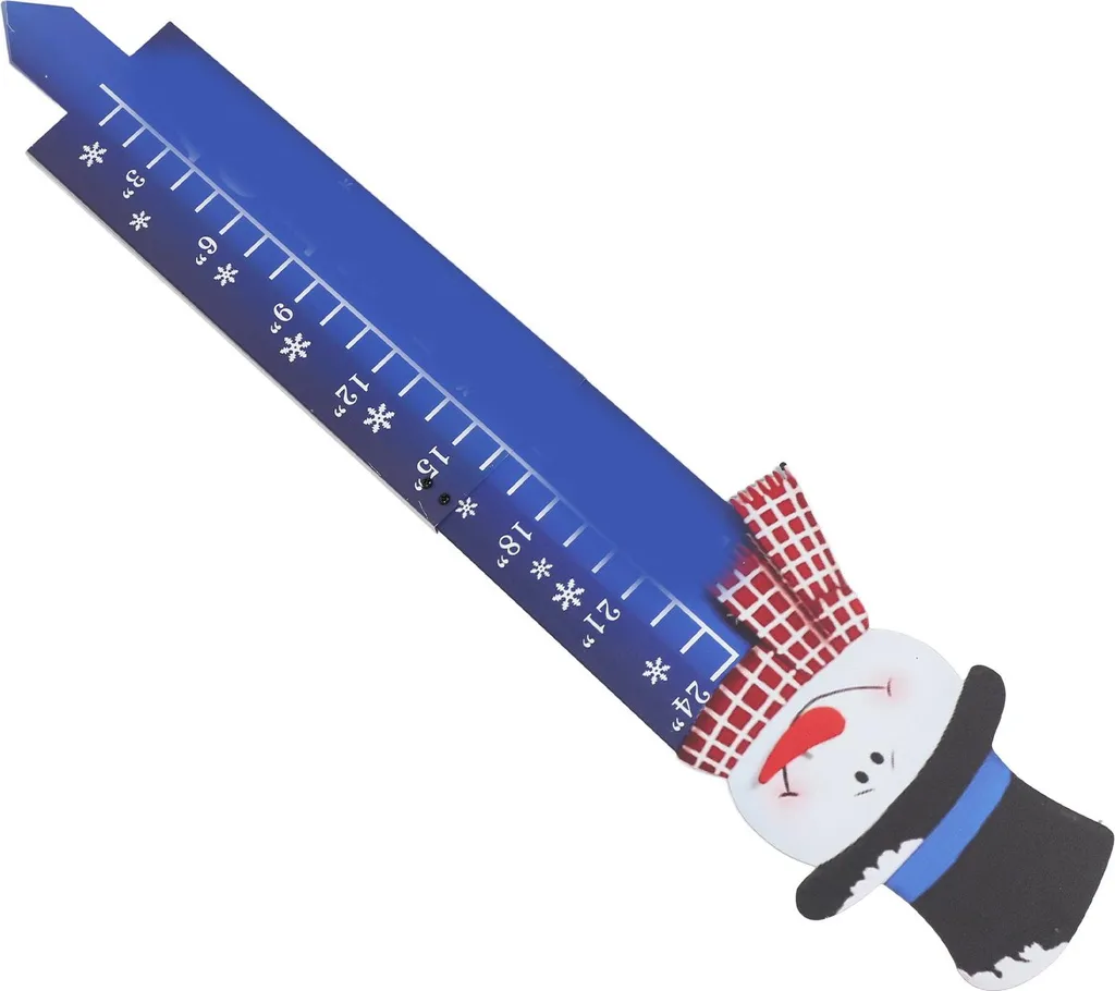 Accessoire de jardin hivernal pour mesurer la neige 24 pouces en métal
