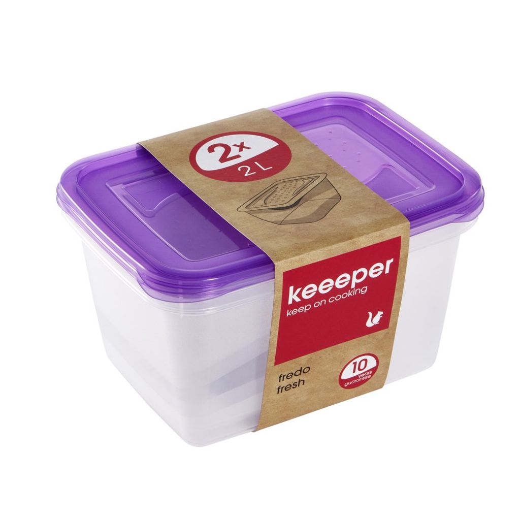 keeeper Frischhaltedose "fredo fresh" 2,0 Liter 2er Set Produktbild 