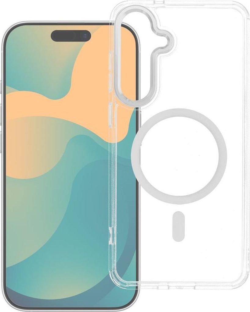 Case passend für Xiaomi Redmi 15C (173,16 x 81,07 x 8,2) Frame Clear Hybrid Mag Cover kompatibel mit MagSafe transparent