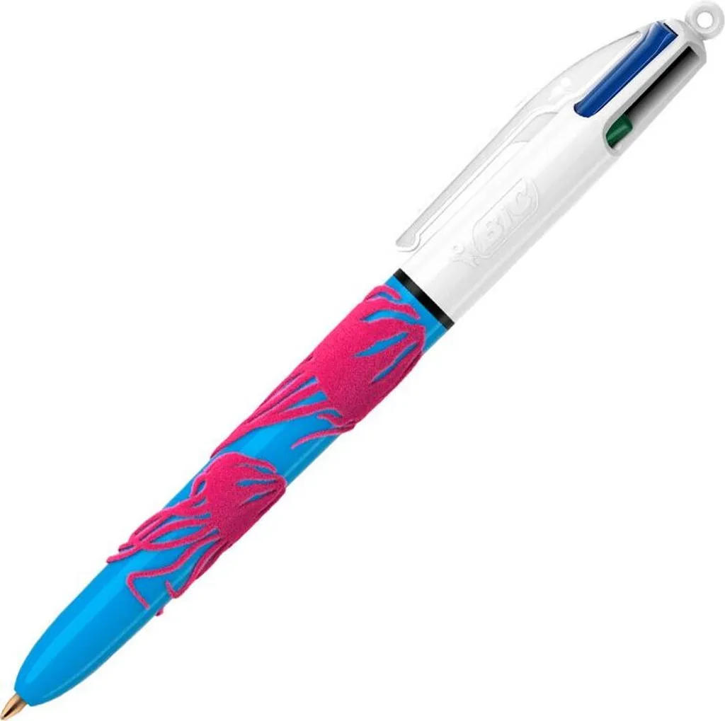 12x BIC 9672771 4 colori biros velour multicolore Colori di scrittura assortiti,