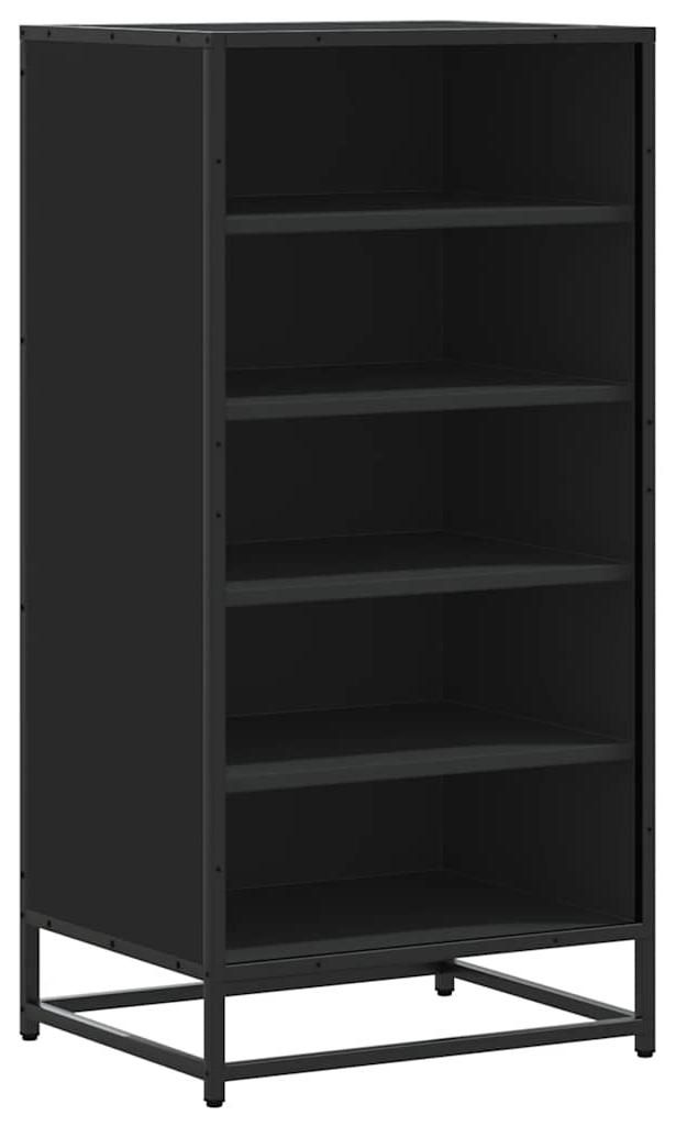 vidaXL Schuhregal Schwarz 48x38x97,5 cm Holzwerkstoff
