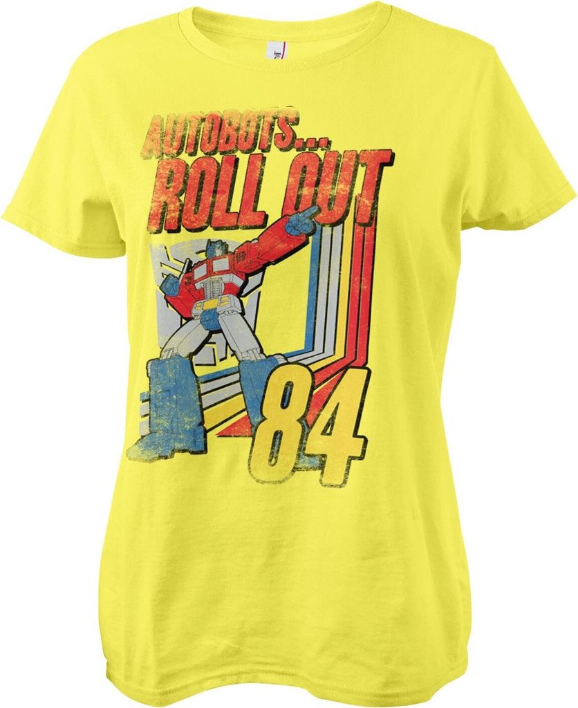 Autobots - Roll Out Girly Tee - Small - Yellow
