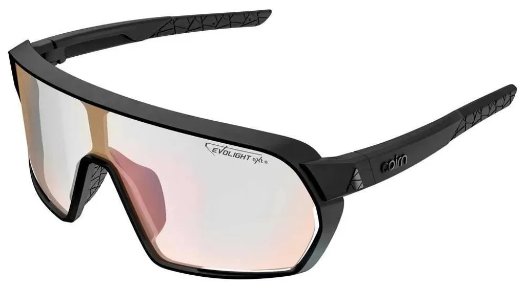 Cairn Roc Nxt Photochrome : lunettes de soleil Noir/Transparent/Gris CAT1-3