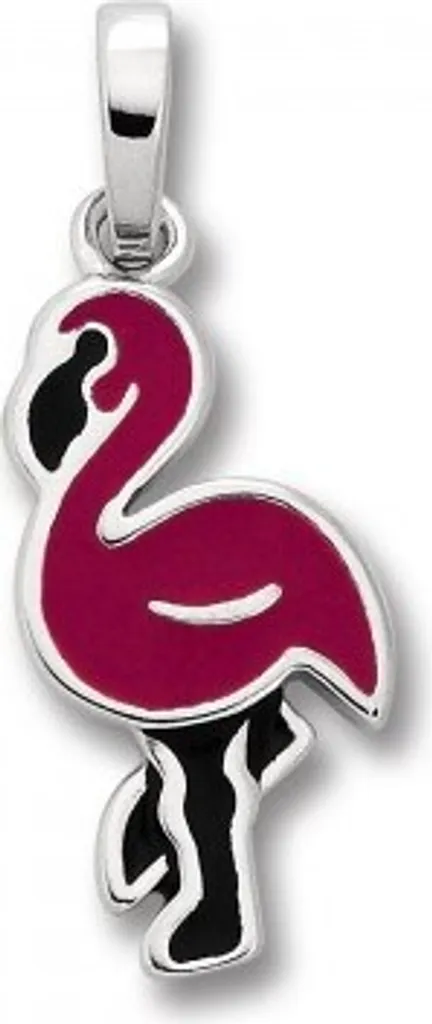 Ciondolo Fenicottero Rosa Argento 925 - Regalo Significativo Donna