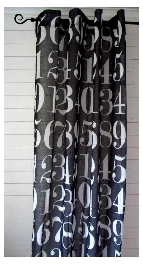 Gardine Alex Ösen 140x240 cm 2 Stück Schwarz Loft Style