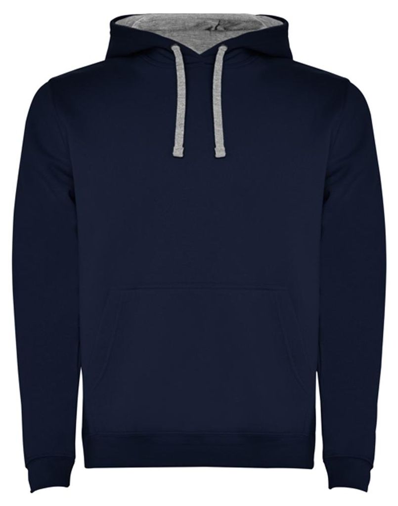 Roly - "Urban" Sweatshirt mit Kapuze für Herren LT5858 (4XL) (Marineblau/Grau meliert)