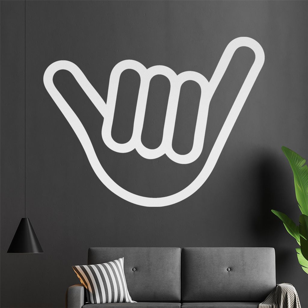 Hang Loose Wandtattoo in 6 Größen - Wandaufkleber Wall Sticker - Dekoration, Küche, Wohnzimmer, Schlafzimmer, Badezimmer