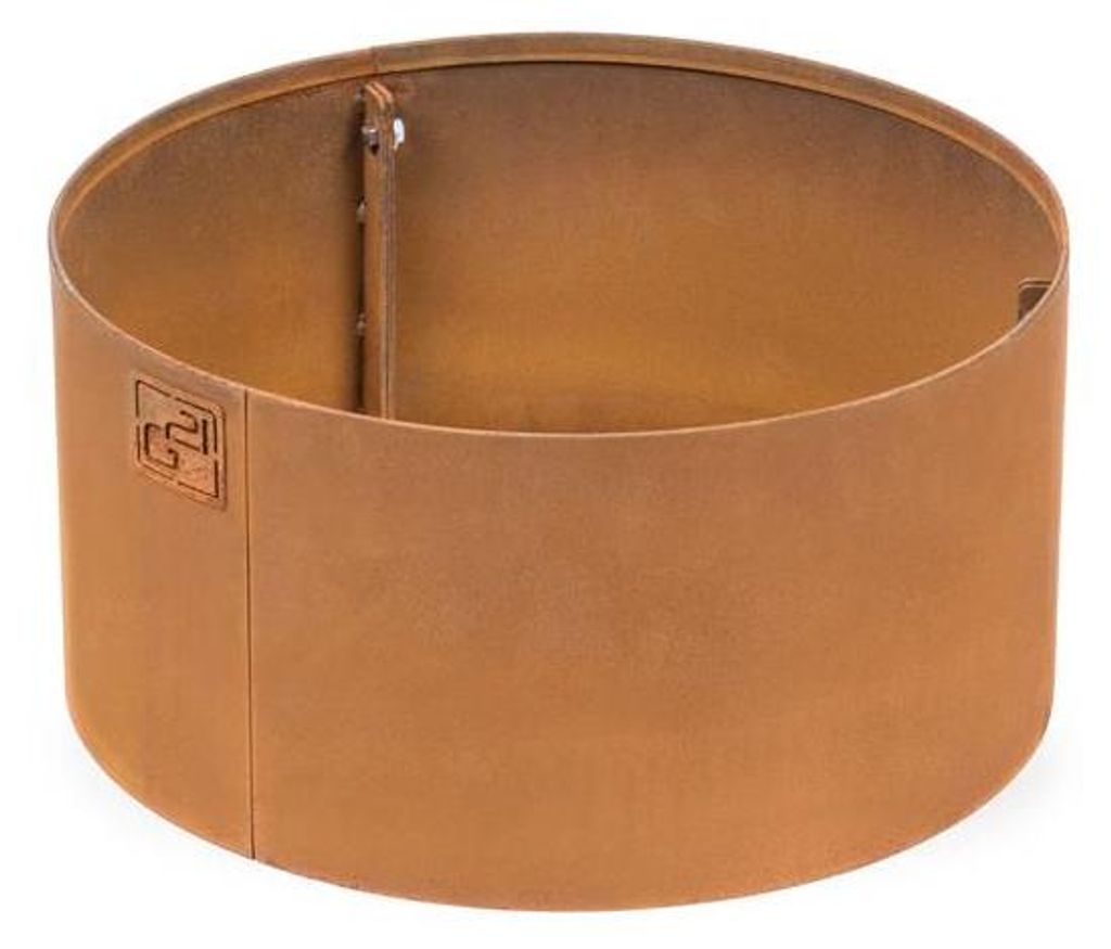 Gartenbordstein G21, 40 x 20 cm, rund, Cortenstahl Produktbild 