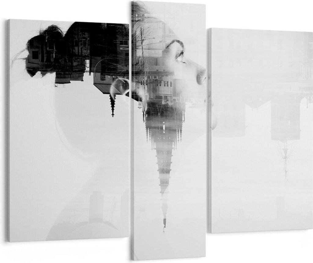 Bild auf Leinwand - Leinwandbild - Frau modern - 95x80cm - Wand Bild - Wanddeko - Wandbilder - Leinwanddruck - Bilder - Kunstdruck - Wanddekoration...