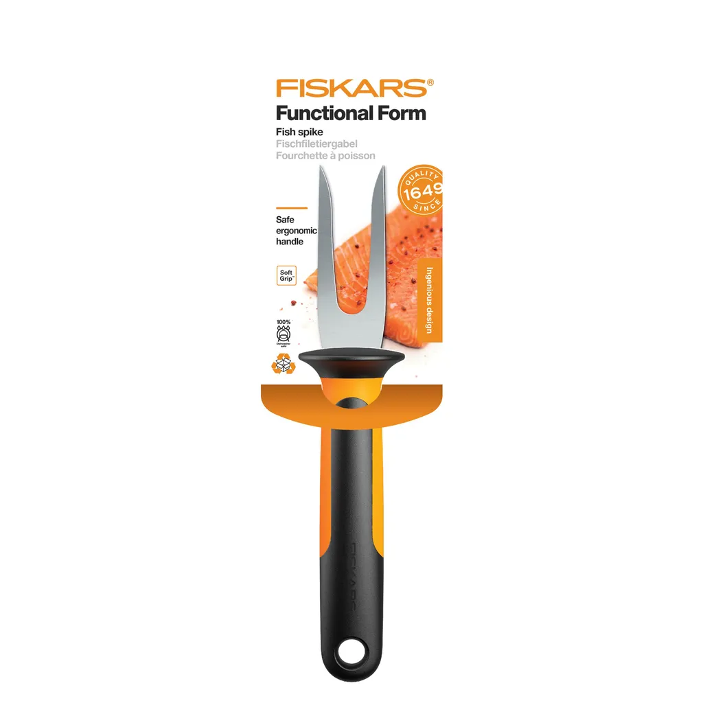 Fiskars Forchettone Pesce 7cm Functional Form - Facile e Sicuro - 6