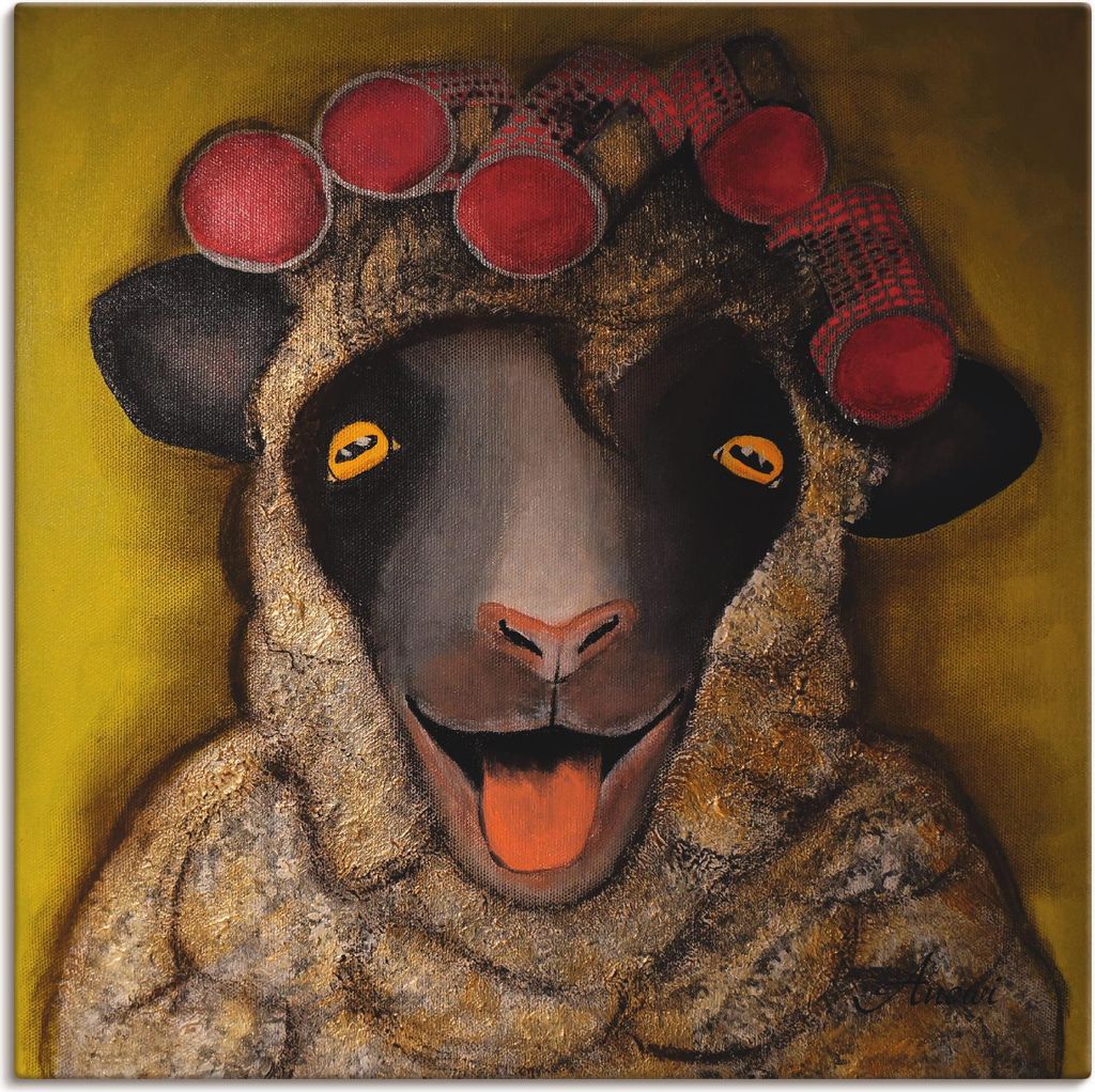 ARTland Leinwandbild Bauer sucht Frau Kandidatin Größe: 40x40 cm