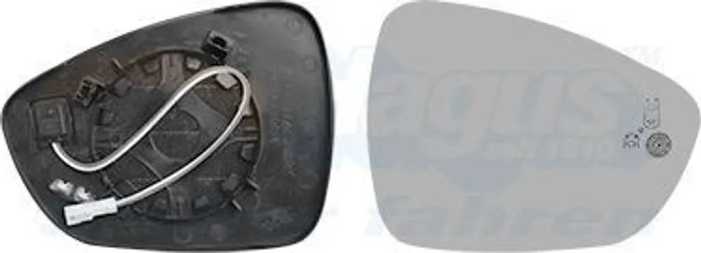 Miroir de Rétroviseur Chauffant Droit pour PEUGEOT 508 SW I, Verre Convexe