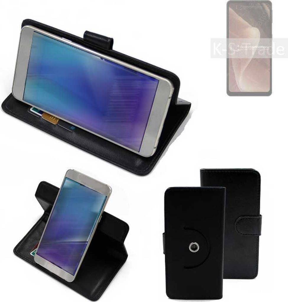K-S-Trade Case Schutzhülle Handyhülle kompatibel mit Sharp Aquos Sense7 Plus Flipcase Smartphone Cover Handy Schutz Tasche Klapphülle Walletcase