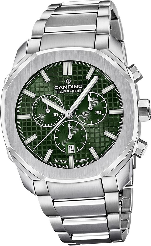 Candino Edelstahl Herren Uhr Chronograph Sport Armbanduhr silber Sport D2UC4746/3