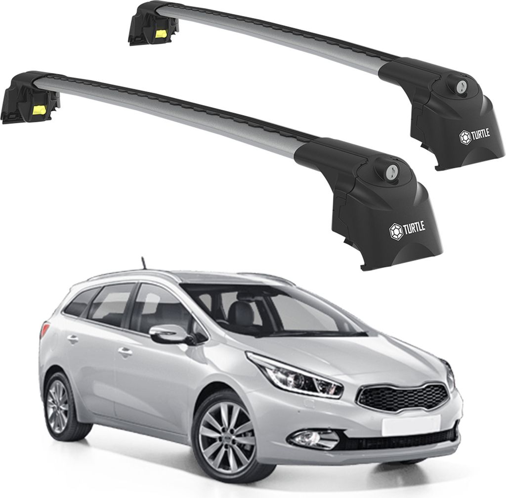 TURTLE STREŠNÝ NOSIČ AIR-2 , Silver KIA CEED SPORTSWAGON Obrázok produktu 