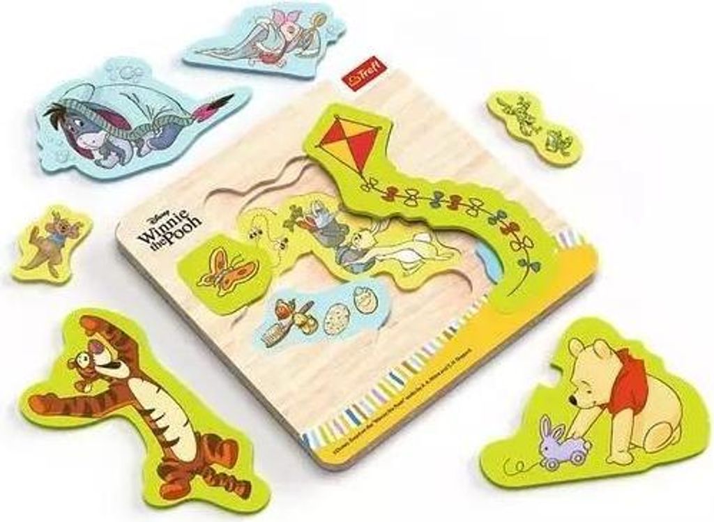 Puzzle drewniane Winnie The Pooh 12el TREFL