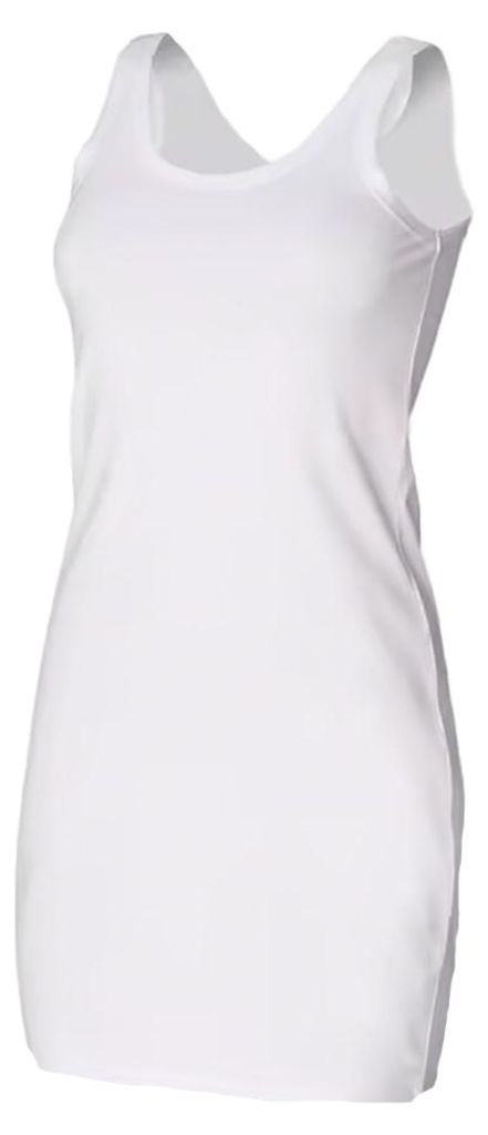 SkinniFit Women - Weste Kleid für Damen, Stretch LT4005 (S) (Weiß)