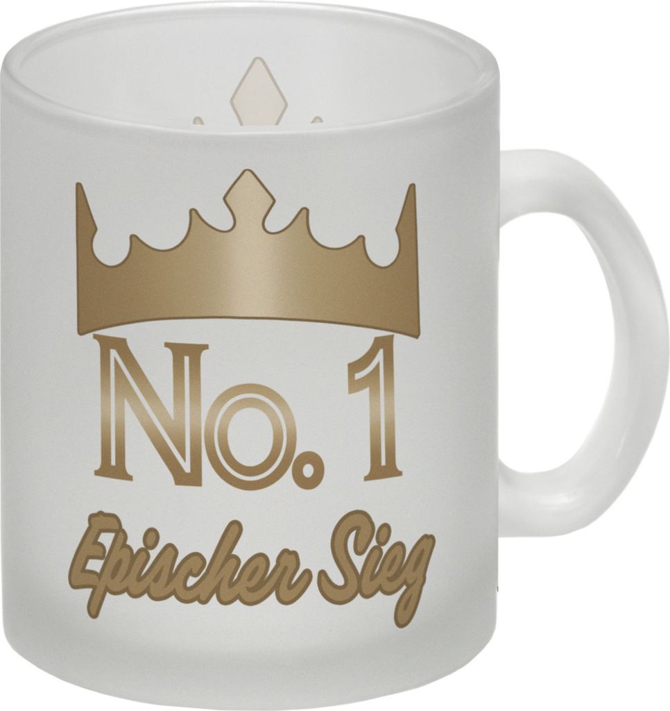 Epischer Sieg Zocker Glas Tasse für den Besten der Besten