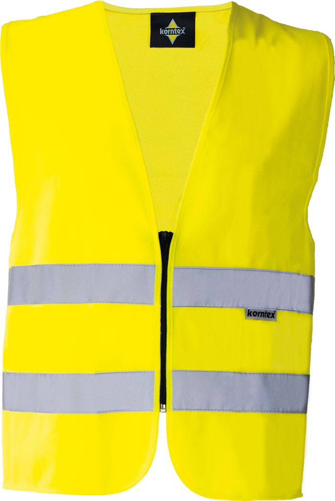 Korntex RX217 | Safety Vest With Zipper Warnweste - Farbe: Signal Yellow - Größe: M