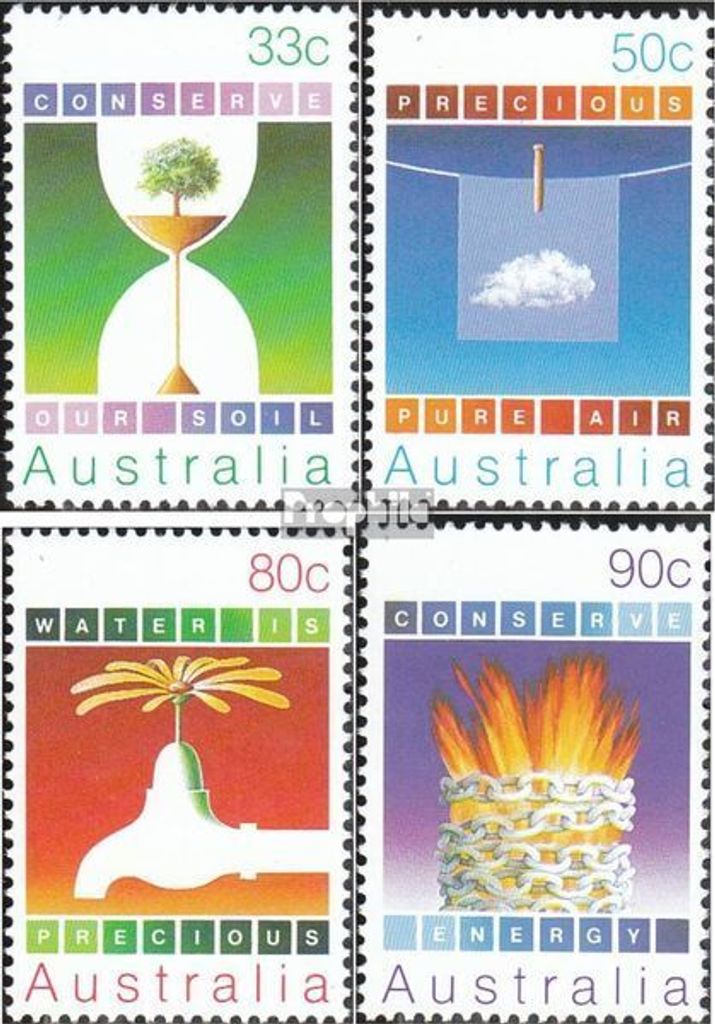 Briefmarken Australien 1985 Mi 936-939 (kompl.Ausg.) postfrisch Umwelt