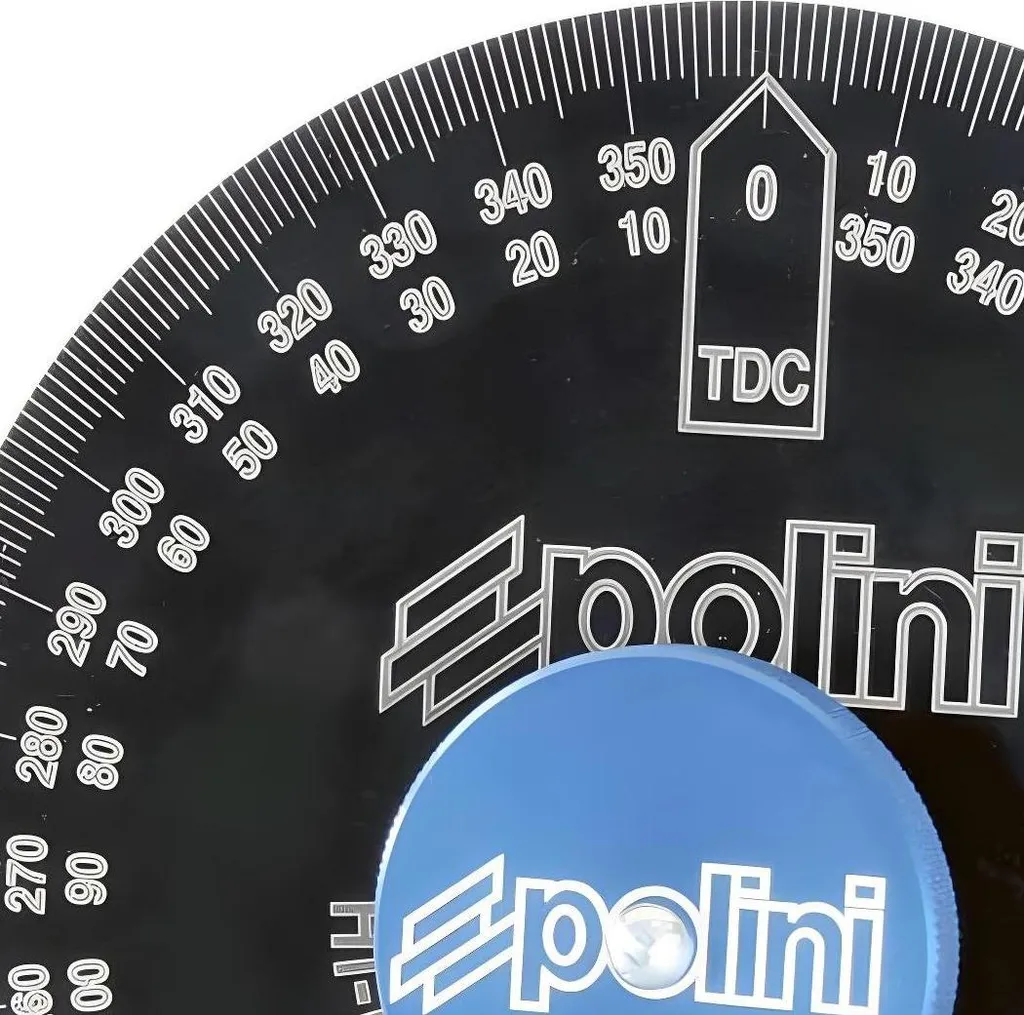 Disque gradué noir Polini en alu anodisé : haute précision moteur