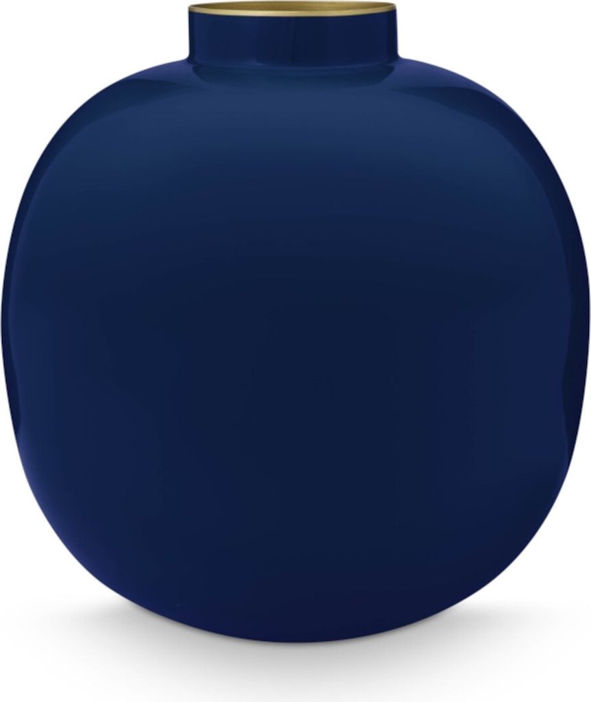Pip Studio Vase Metal Blue 23cm AL