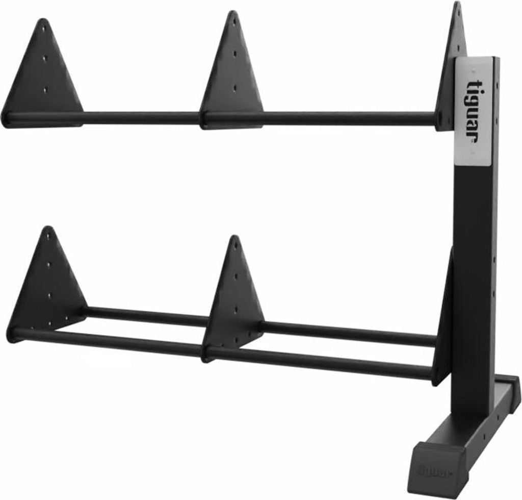 tiguar Zusatzmodul für Bumper-Regal Erweiterung für 2-stufiges tiguar Rack stabile Stahlkonstruktion für bis zu 200 kg pro Ebene platzsparend & ...