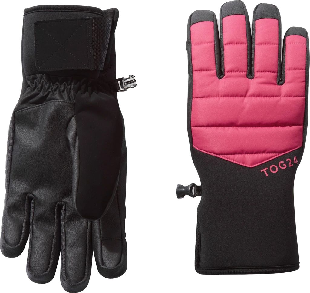 TOG24 - Herren/Damen Uni Skihandschuhe "Adventure" TG294 (M) (Dunkelrosa)