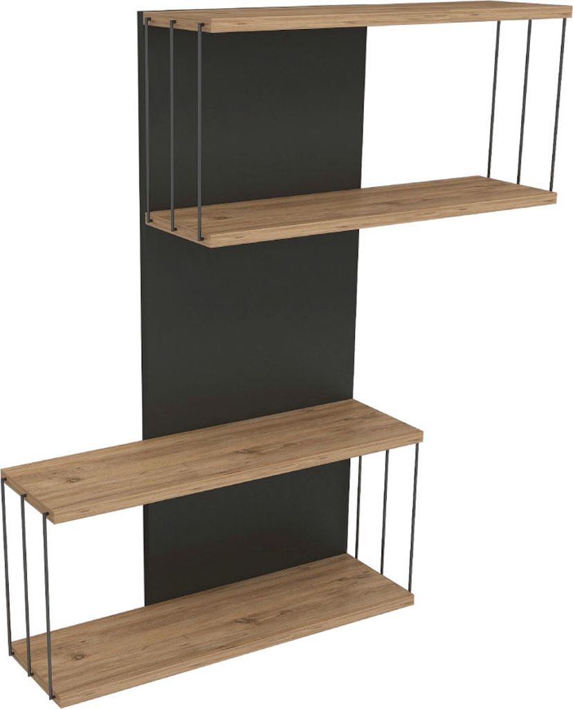 Skye Decor, Destan - Anthracite, Pine, Wandregale, Produktbild 