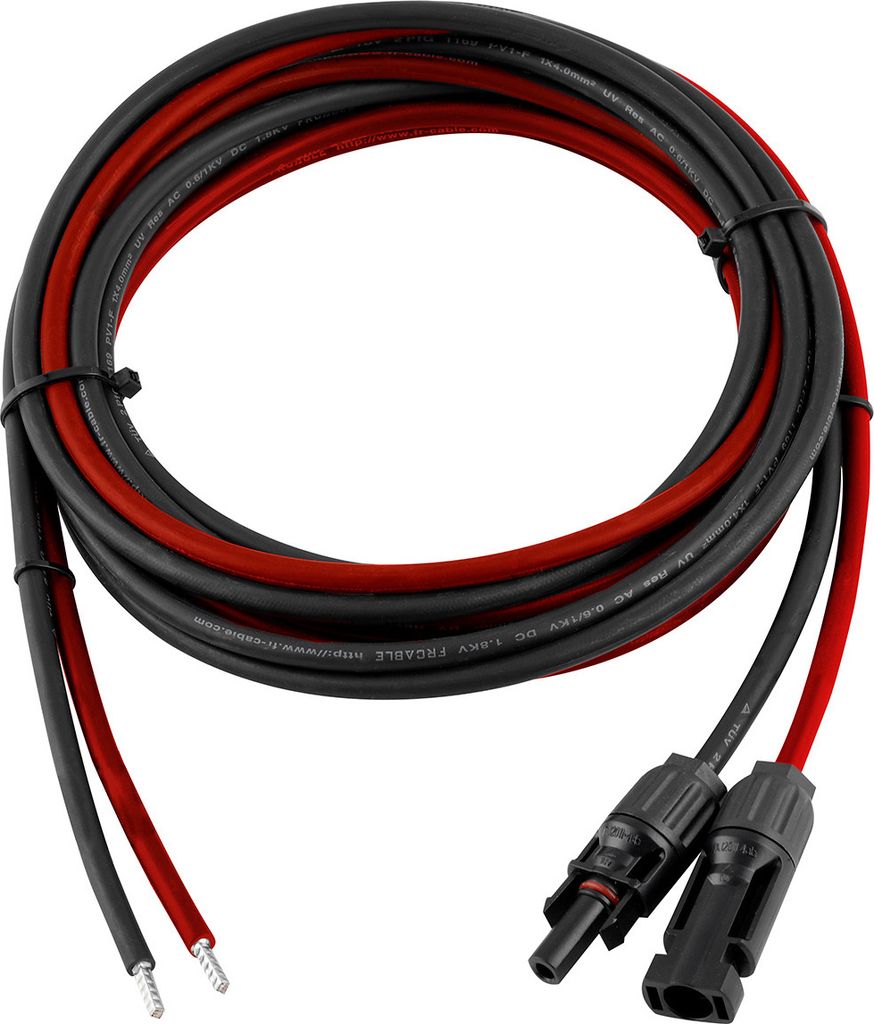 enjoy solar Solarkabel 3 m, 4 mm², mit Solarsteckern, Modul–Laderegler Verbindung, 0% MwSt.