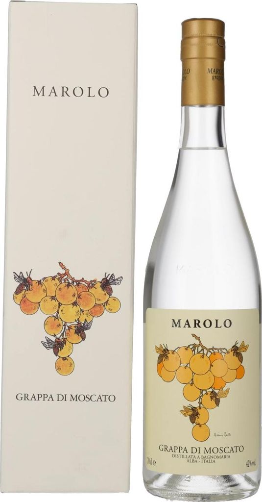 Marolo Grappa di MOSCATO 42% Vol. 0,7l in Geschenkbox