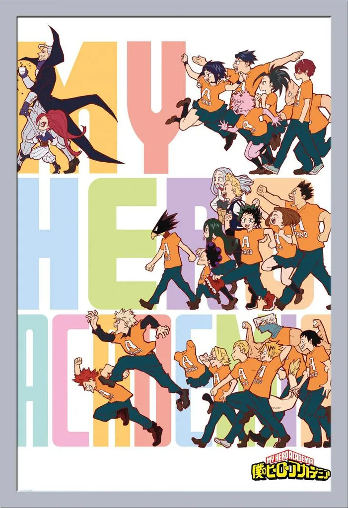 Regalo My Hero Academia: Poster Incorniciato S4 Cornice Argento