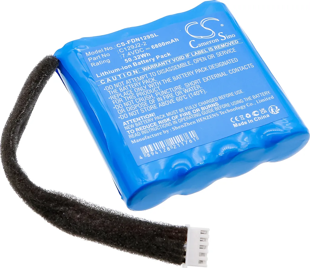 Batteria di Ricambio per Fender Indio C129J2-2 | TECHTEK 6800mAh Li-ion