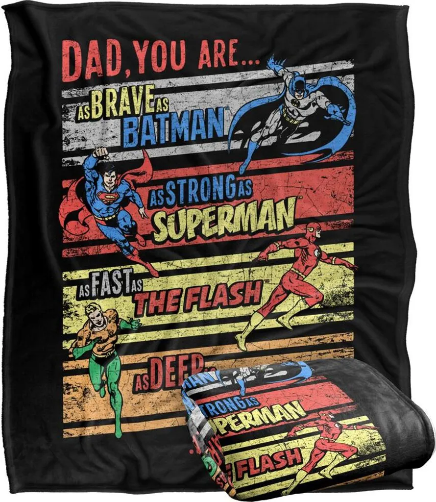 Couverture Hero Dad Multicolore TV18432 - Confort Justice League XXL